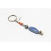 Key Chain Solid Tibetan Silver Charms Key Holder Natural Gem Stones Unisex D65